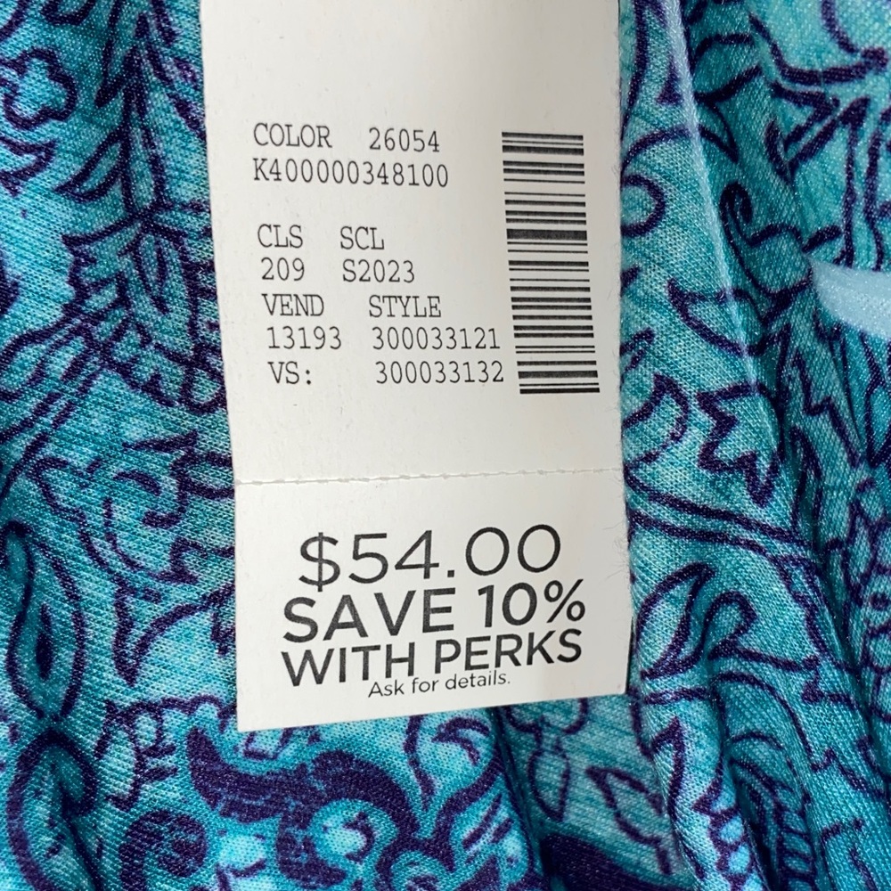 Catherine’s Blue Purple Embellished Women's Petite Tunic Style Top 1XWP - Picture 9 of 9